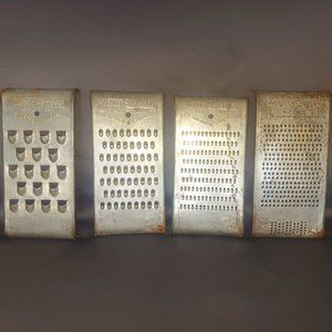 Vintage set of 4 - 3 "The Wonder Shredder" and 1 "The Perfect Grater"
